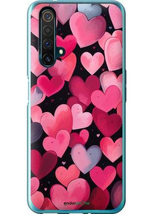 Чехол на realme x50 сердечки 4 "5662u-1894-2448"