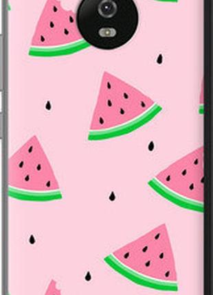 Чохол на motorola moto g5 рожевий кавун "4314u-832-2448"