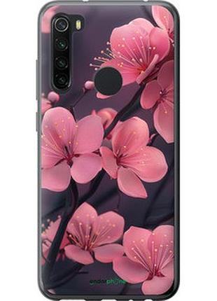 Чохол на xiaomi redmi note 8 пурпурова сакура "6075t-1787-2448"