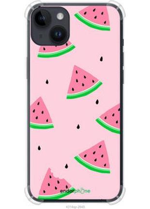 Чохол на iphone 14 plus рожевий кавун "4314sp-2645-2448"