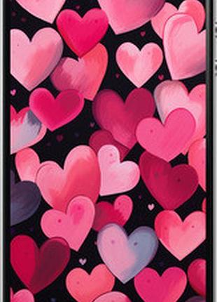 Чехол на iphone 4s сердечки 4 "5662t-12-2448"