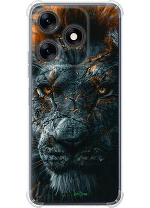 Чехол на tecno spark 10c пламенный лев "6153sp-3116-2448"