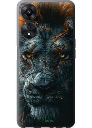 Чехол на oppo a78 5g пламенный лев "6153u-3169-2448"