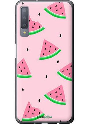 Чехол на samsung galaxy a7 (2018) a750f розовый арбуз "4314u-1582-2448"