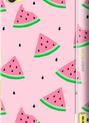 Чехол на sony xperia z5 compact e5823 розовый арбуз "4314m-322-2448"
