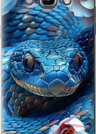 Чехол на samsung galaxy j7 (2016) j710f blue snake "6079u-263-2448"