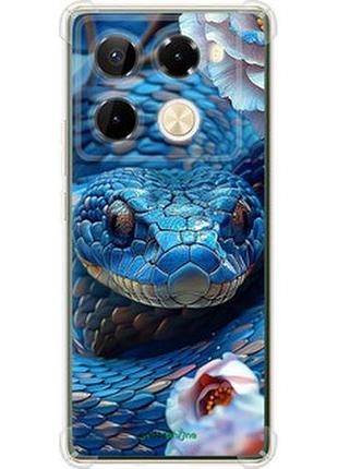 Чехол на infinix note 40 pro 5g blue snake "6079sp-3690-2448"