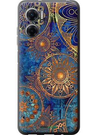 Чехол на xiaomi redmi note 11e золотой узор "678u-2634-2448"