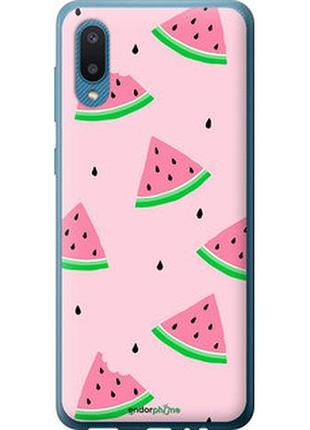Чехол на samsung galaxy a02 a022g розовый арбуз "4314u-2260-2448"