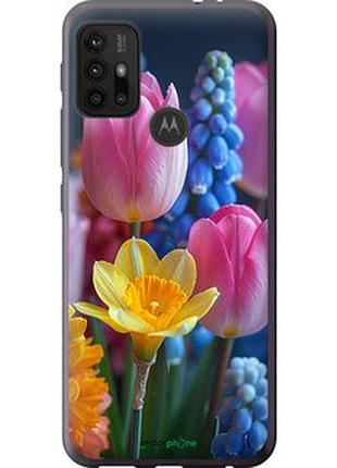 Чохол на motorola moto g20 весняні квіти "6058u-2461-2448"