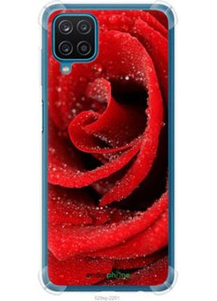Чехол на samsung galaxy a12 a125f красная роза "529sp-2201-2448"