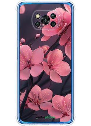 Чехол на xiaomi poco x3 пурпурная сакура "6075sp-2073-2448"