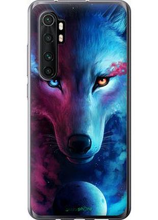 Чехол на xiaomi mi note 10 lite арт-волк "3999t-1937-2448"