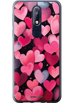 Чехол на nokia 7.1 сердечки 4 "5662u-1593-2448"