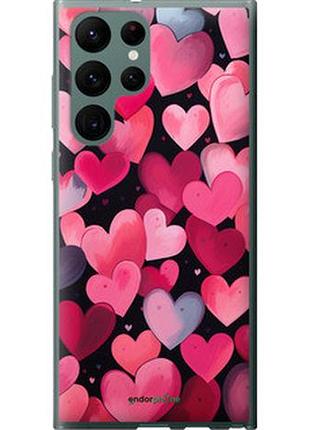 Чехол на samsung galaxy s22 ultra сердечки 4 "5662u-2500-2448"