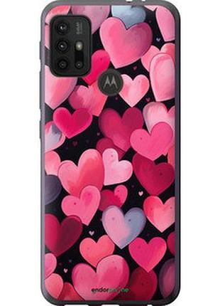 Чехол на motorola moto g10 сердечки 4 "5662u-2319-2448"