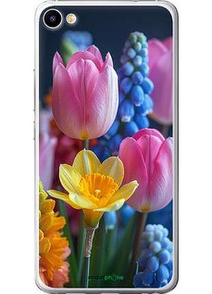 Чохол на meizu u20 весняні квіти "6058t-416-2448"
