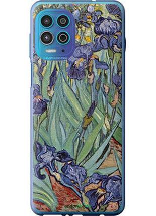 Чехол на motorola g100 винсент ван гог. ирисы "161u-2359-2448"