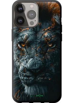 Чехол на iphone 13 pro max пламенный лев "6153b-2371-2448"