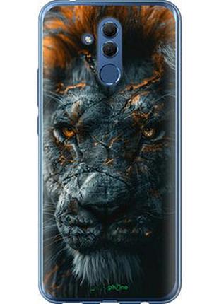 Чехол на huawei mate 20 lite пламенный лев "6153u-1575-2448"