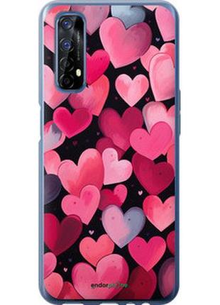 Чехол на realme 7 сердечки 4 "5662u-2081-2448"