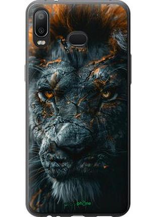 Чехол на samsung galaxy a6s пламенный лев "6153u-1604-2448"