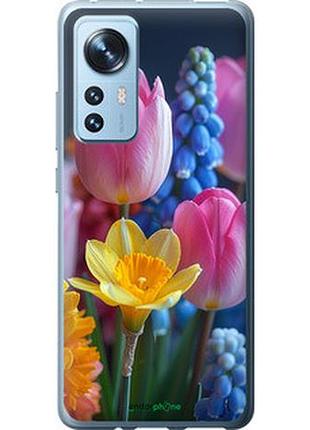 Чохол на xiaomi 12 весняні квіти "6058u-2555-2448"