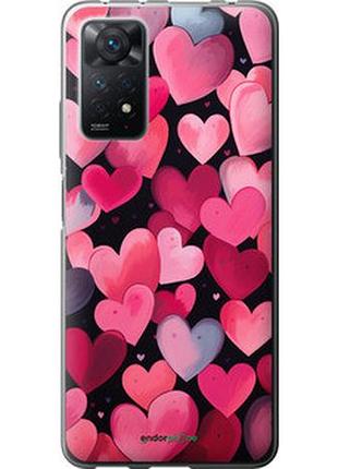 Чехол на xiaomi redmi note 11 pro сердечки 4 "5662u-2512-2448"