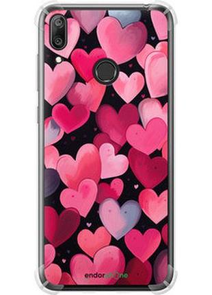 Чехол на huawei y7 2019 сердечки 4 "5662sp-1638-2448"