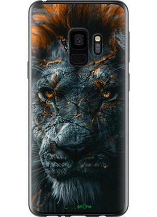 Чехол на samsung galaxy s9 пламенный лев "6153t-1355-2448"