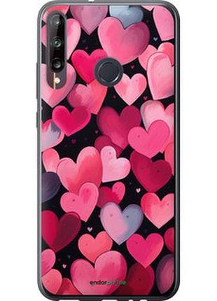 Чехол на huawei p40 lite e сердечки 4 "5662t-1875-2448"