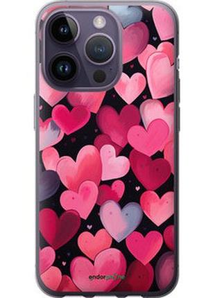 Чехол на iphone 14 pro сердечки 4 "5662u-2646-2448"