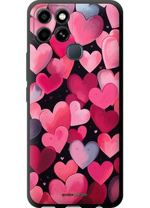 Чехол на infinix smart 6 сердечки 4 "5662b-2758-2448"