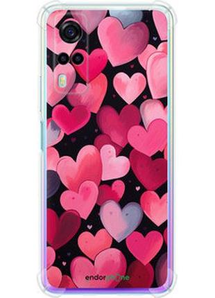 Чехол на vivo y53s сердечки 4 "5662sp-2438-2448"