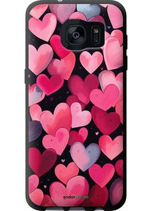 Чехол на samsung galaxy s7 edge g935f сердечки 4 "5662b-257-2448"