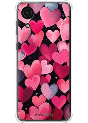 Чехол на samsung galaxy a03 core a032f сердечки 4 "5662sp-2539-2448"