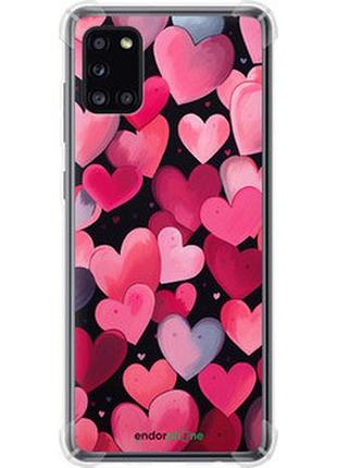 Чехол на samsung galaxy a31 a315f сердечки 4 "5662sp-1908-2448"
