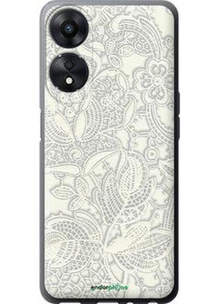 Чехол на oppo a58 5g белое кружево "4383u-2950-2448"
