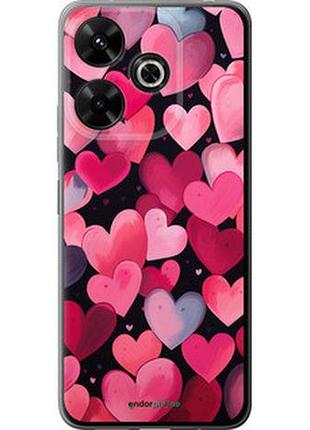 Чехол на xiaomi poco m6 4g сердечки 4 "5662u-3798-2448"