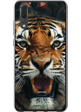 Чехол на huawei p20 тигровое величие "6080u-1396-2448"
