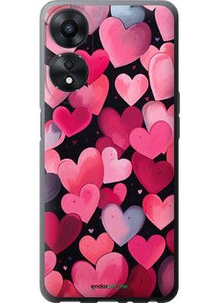 Чехол на oppo a78 5g сердечки 4 "5662u-3169-2448"