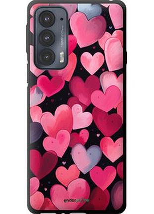 Чехол на motorola edge 20 сердечки 4 "5662b-2497-2448"