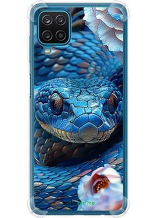 Чехол на samsung galaxy a12 a125f blue snake "6079sp-2201-2448"