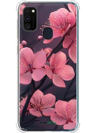 Чохол на samsung galaxy m21 m215f пурпурова сакура "6075sp-2016-2448"