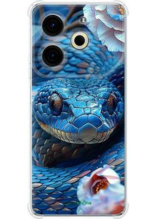 Чехол на tecno pova 6 neo blue snake "6079sp-3753-2448"