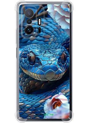 Чехол на xiaomi 11t blue snake "6079sp-2487-2448"