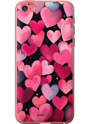 Чехол на iphone 5c сердечки 4 "5662t-23-2448"