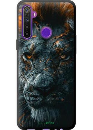 Чехол на realme 6i пламенный лев "6153b-2059-2448"