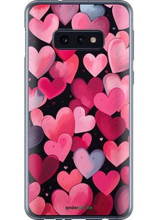Чехол на samsung galaxy s10e сердечки 4 "5662u-1646-2448"