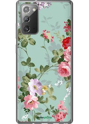 Чехол на samsung galaxy note 20 цветочные обои 2 "862t-2036-2448"